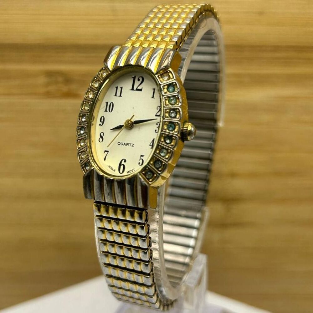 Vintage Quartz Crystal Oval Watch – Mob Wife Aesthetic
